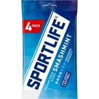 Een afbeelding van Sportlife Smashmint sugar free gums 4-pack