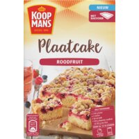 Een afbeelding van Koopmans Plaatcake roodfruit