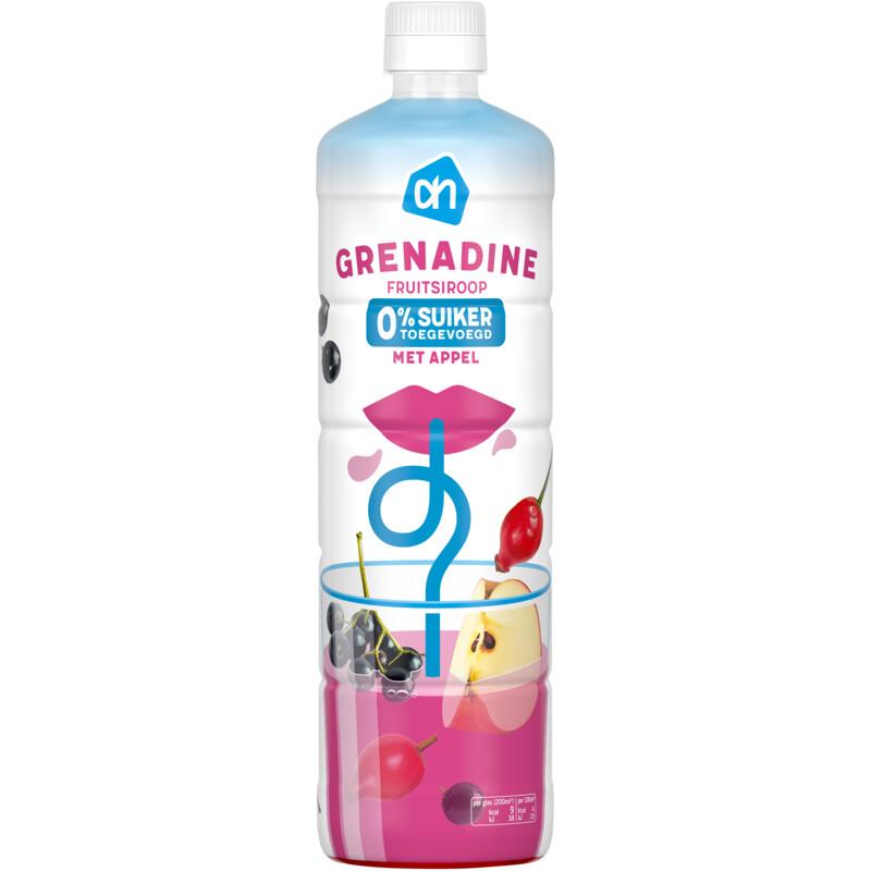 Een afbeelding van AH Siroop grenadine 0% suiker toegevoegd