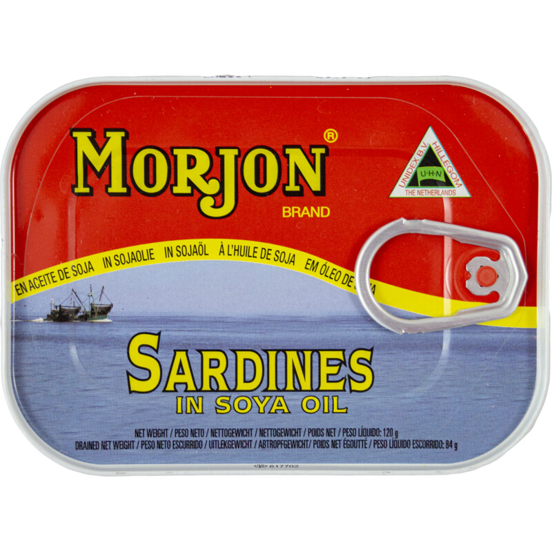 Een afbeelding van Morjon Sardines in soja olie