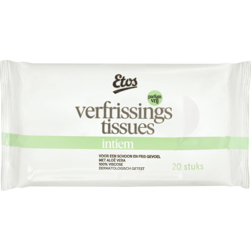 Een afbeelding van Etos Verfrissingtissues intiem