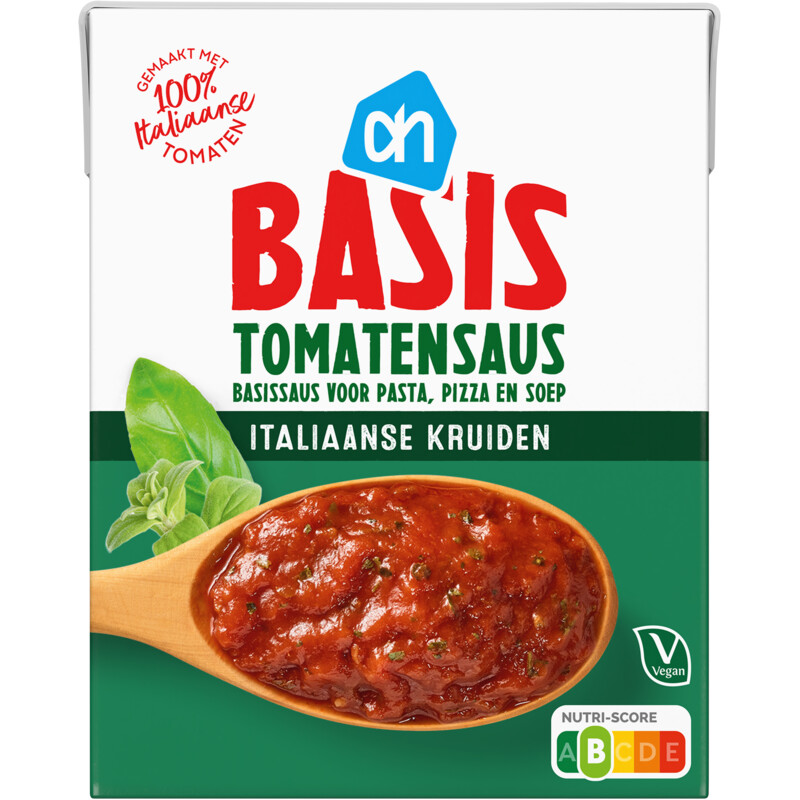 Een afbeelding van AH Basis tomatensaus Italiaanse kruiden