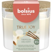 Een afbeelding van Bolsius Geurglas met kurk true joy vanilla