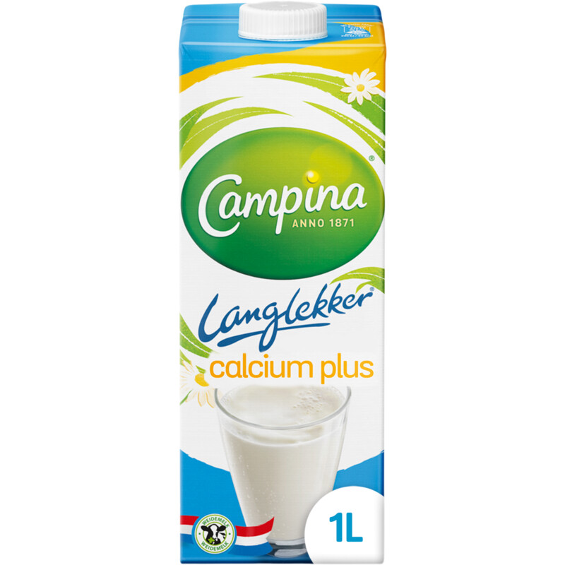 Een afbeelding van Campina Langlekker halfvolle melk calcium plus