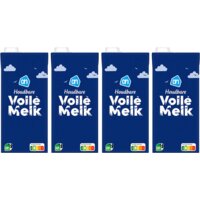 Een afbeelding van AH Houdbare volle melk 4-pack
