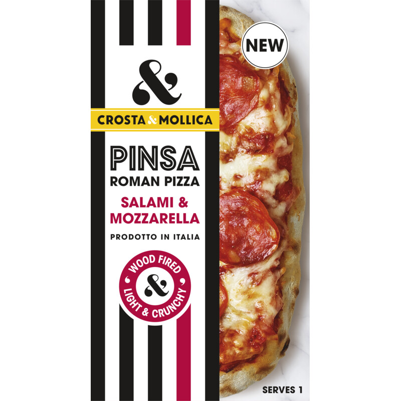 Een afbeelding van Crosta Mollica Pinsa salami & mozzarella