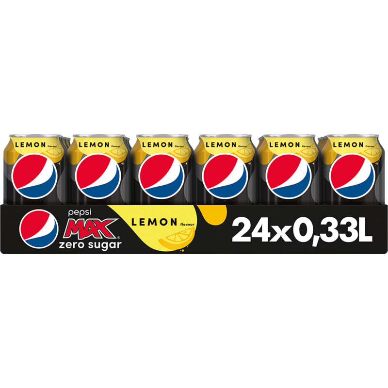 Een afbeelding van Pepsi Cola max lemon zero sugar 24-pack