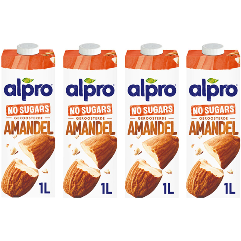 Een afbeelding van Alpro Amandeldrink zonder suikers 4-pack