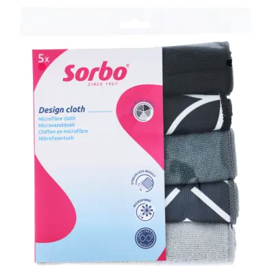 pdp-image-Sorbo Microvezeldoek zwart grijs