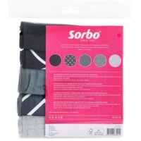 Een afbeelding van Sorbo Microvezeldoek zwart grijs