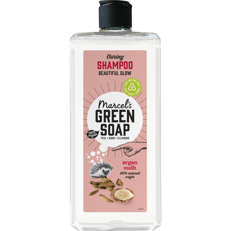 Een afbeelding van Marcel's Green Soap Shampoo caring argan oudh