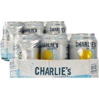 Een afbeelding van Charlie's Organics sparkling water lemon 12-pack