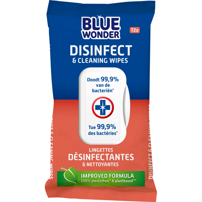 Blue Wonder Disinfect & cleaning wipes bestellen Albert Heijn