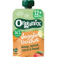 Een afbeelding van Organix Veggielicious mango apricot carrot