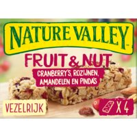 Afbeelding van Nature Valley Fruit & nut cranberry noten mueslireep