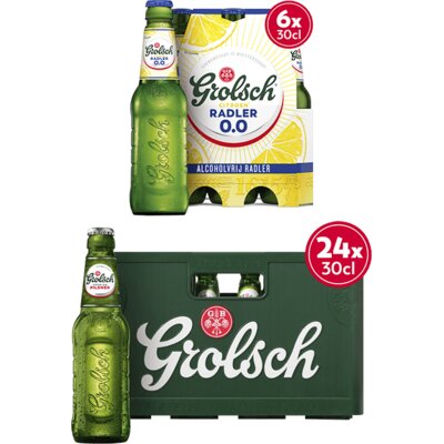 pdp-image-Grolsch Bier Krat & Radler 0.0% pakket