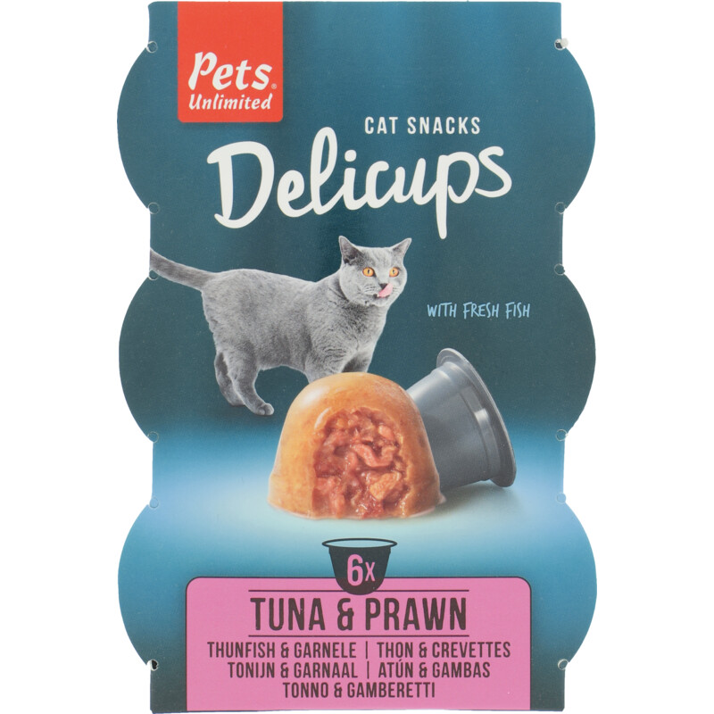 Pets Unlimited Delicups with fresh fish tuna & prawn bestellen Albert