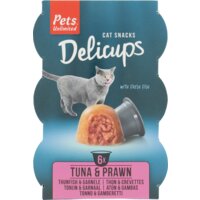 Een afbeelding van Pets Unlimited Delicups with fresh fish tuna & prawn