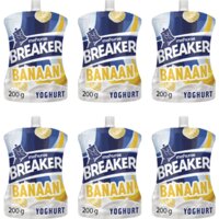 Een afbeelding van Melkunie Breaker banaan yoghurt 6-pack
