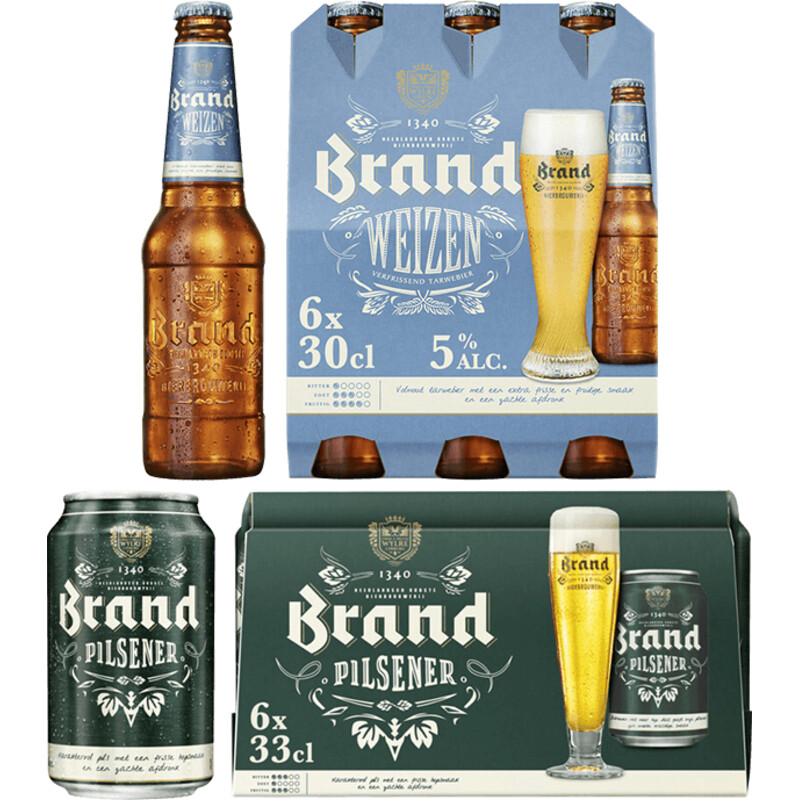 Een afbeelding van Brand pils & weizen speciaal bier pakket