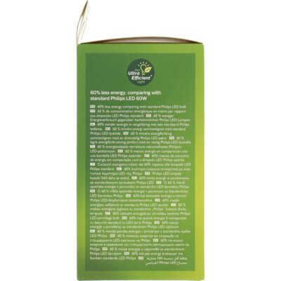 pdp-image-Philips Led fil standaard E27 60W helder