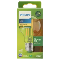 Philips Led fil standaard E27 60W helder