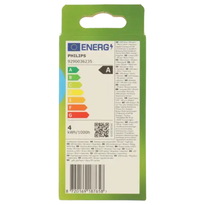 pdp-image-Philips Led fil standaard E27 60W helder
