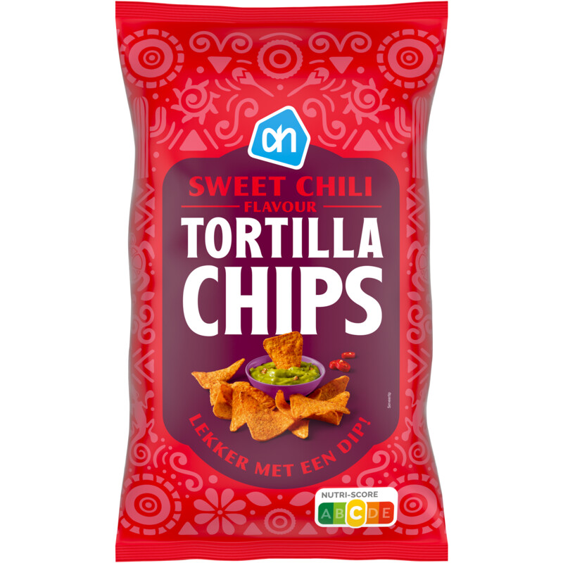 Een afbeelding van AH Knapperige tortilla chips sweet chili