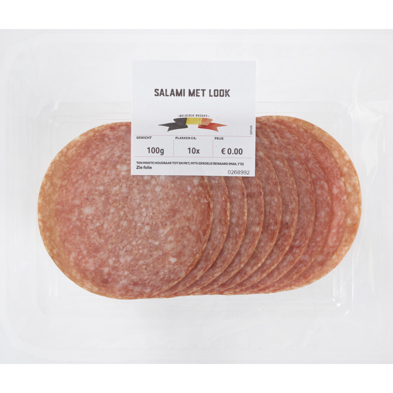 Een afbeelding van AH Salami met look bel