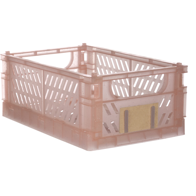 Een afbeelding van Day Opbergkrat glitter groot blauw of zand