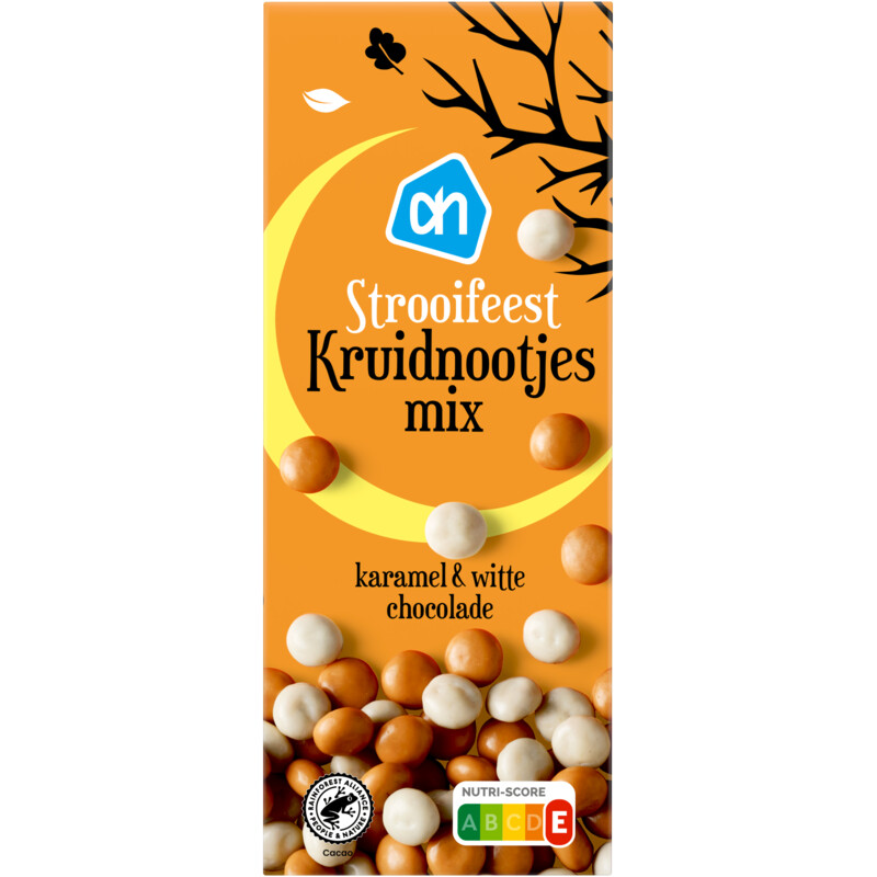 Een afbeelding van AH Strooifeest kruidnootjes mix karamel
