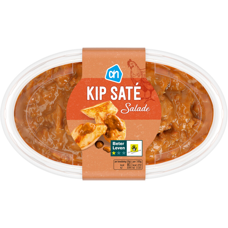 Een afbeelding van AH Kip saté salade