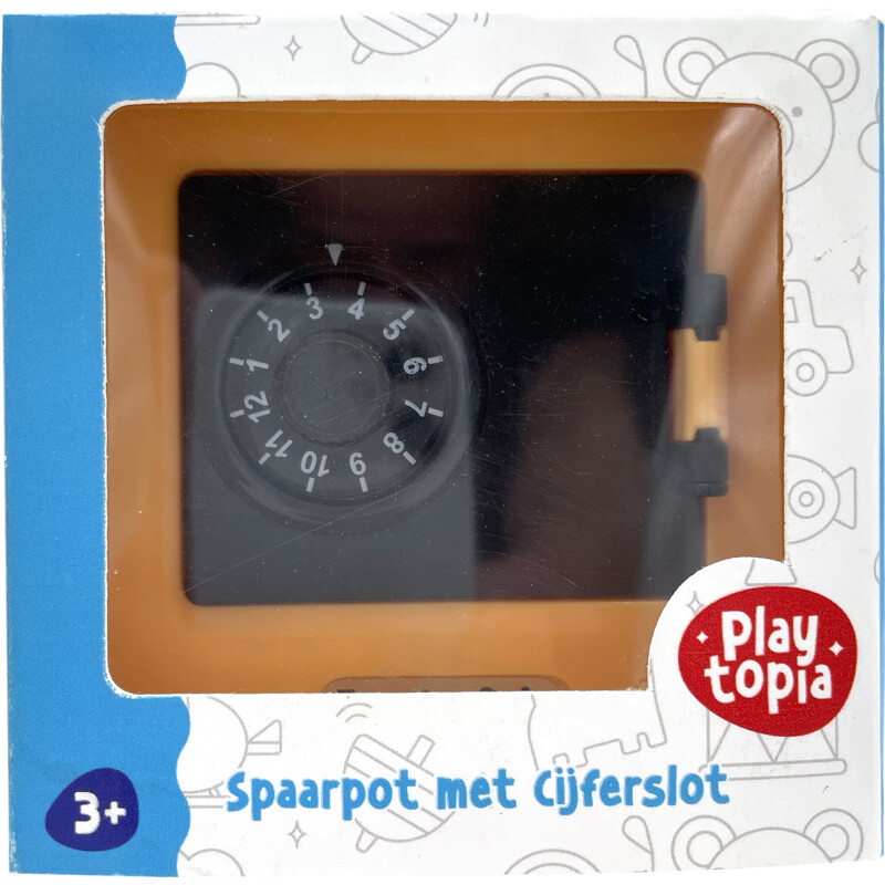 Een afbeelding van Geldkluis spaarpot met code