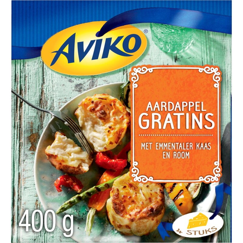 Een afbeelding van Aviko Aardappel gratins met emmentaler & room