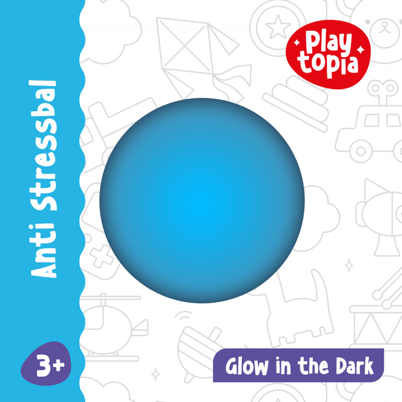 Een afbeelding van Stressbal glow in the dark