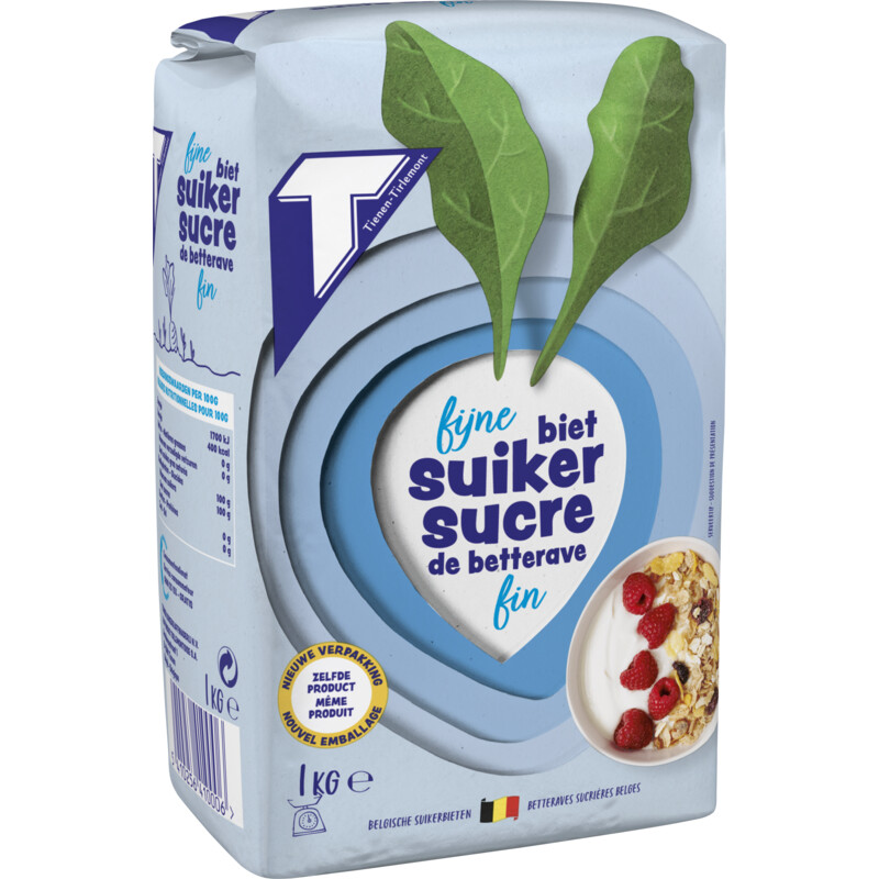 Een afbeelding van Tiense Fijne korrel suiker BEL