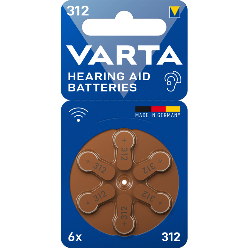 Een afbeelding van Varta Hearing aid batteries 312