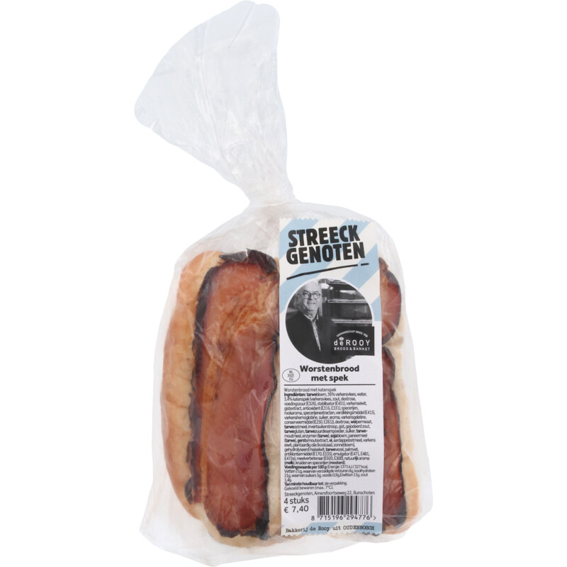 Een afbeelding van Streeckgenoten Worstenbroodje spek