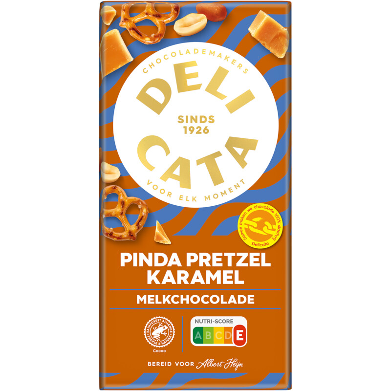Pinda pretzel karamel melkchocolade - 5408
