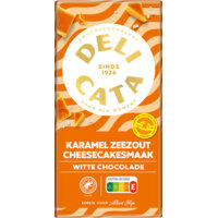 Een afbeelding van Delicata Reep karamel zeezout cheesecakesmaak