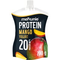 Een afbeelding van Melkunie Protein mango yoghurt 0,8% fat