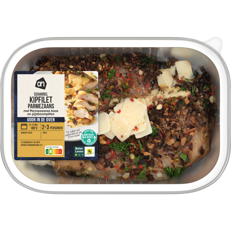 Een afbeelding van AH Ovenschotel scharrel kipfilet parmezaans