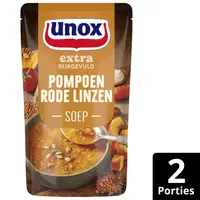 Unox Pompoen rode linzensoep