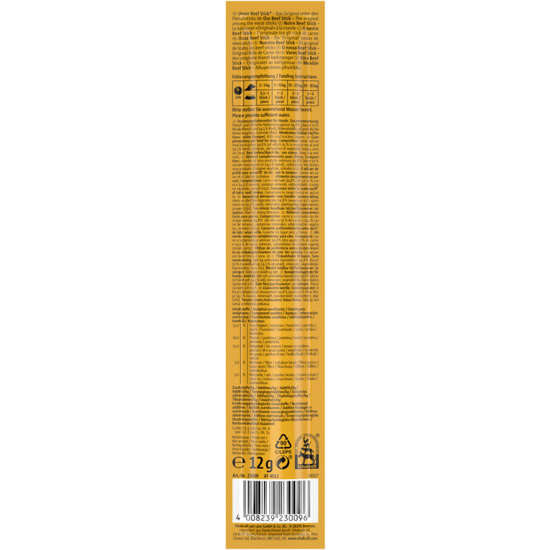 Een afbeelding van Vitakraft Beefstick rund