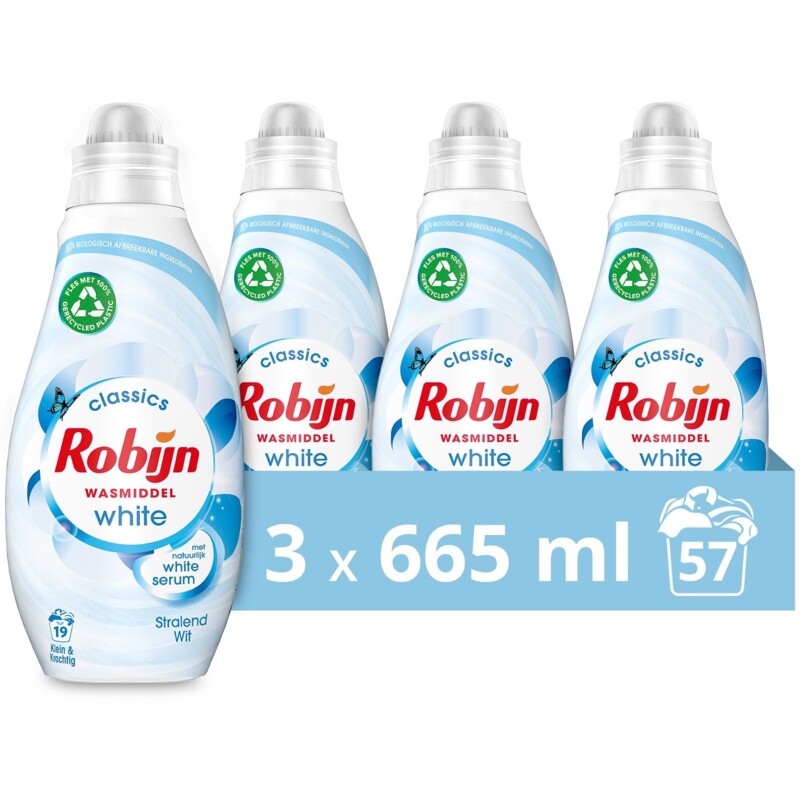 Een afbeelding van Robijn Wasmiddel wit 3-pack