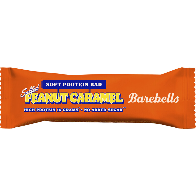 Een afbeelding van Barebells Soft protein bar peanut caramel