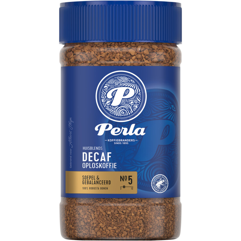 Een afbeelding van Perla Huisblends Decaf oploskoffie
