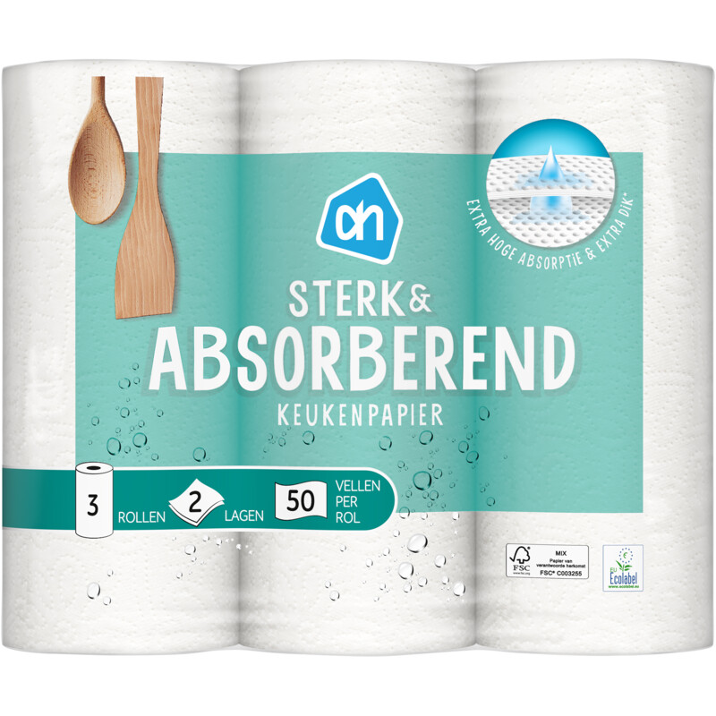Een afbeelding van AH Keukenpapier sterk & absorberend