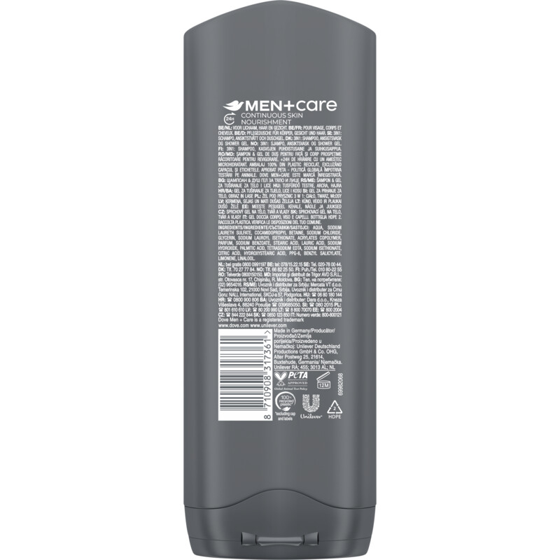 Een afbeelding van Dove Men+care cool fresh douchegel