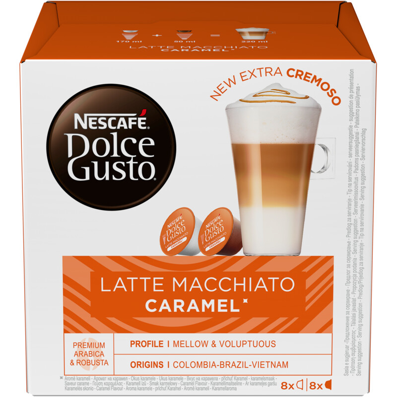 Een afbeelding van Nescafé Dolce Gusto Macchiato caramel capsules